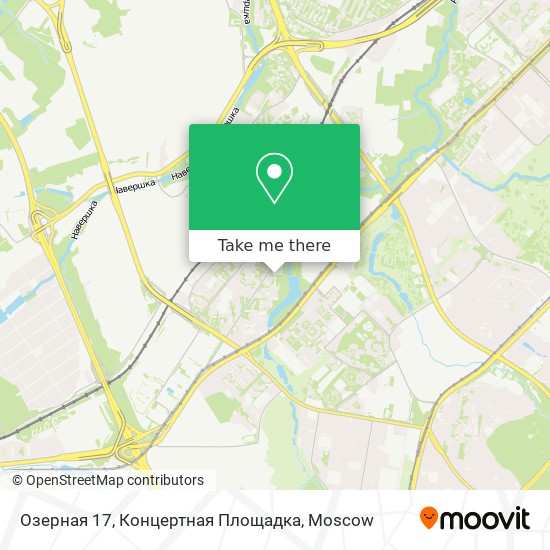 Озерная 17, Концертная Площадка map