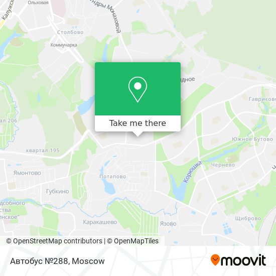Автобус №288 map