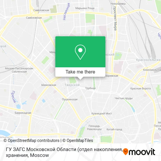 ГУ ЗАГС Московской Области map
