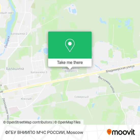ФГБУ ВНИИПО МЧС РОССИИ map