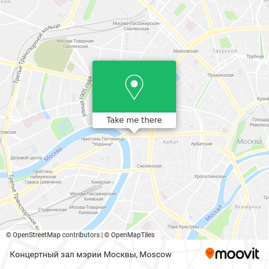 Концертный зал мэрии Москвы map