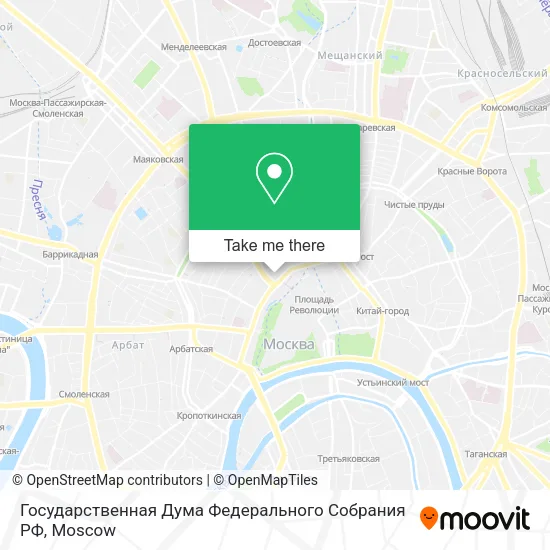 Государственная Дума Федерального Собрания РФ map