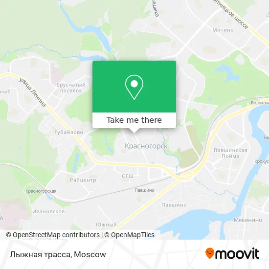 Лыжная трасса map