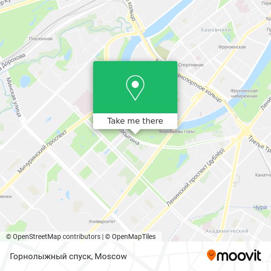 Горнолыжный спуск map