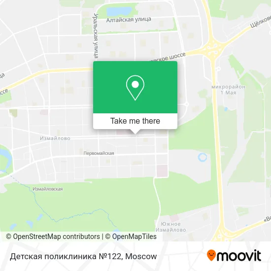 Детская поликлиника №122 map