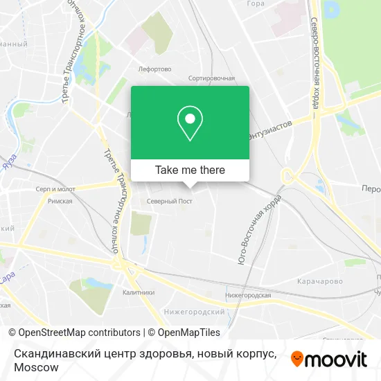 Скандинавский центр здоровья, новый корпус map