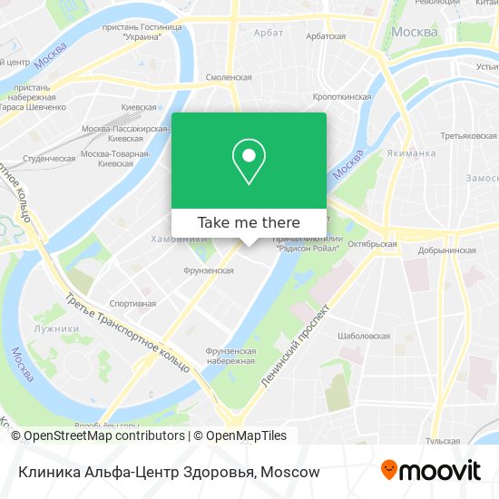 Клиника Альфа-Центр Здоровья map