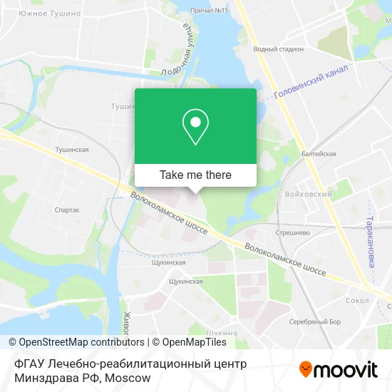 ФГАУ  Лечебно-реабилитационный центр Минздрава РФ map