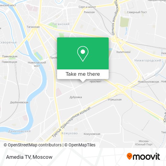 Amedia TV map