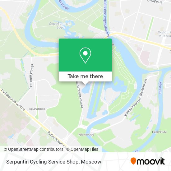 Serpantin Cycling Service Shop map
