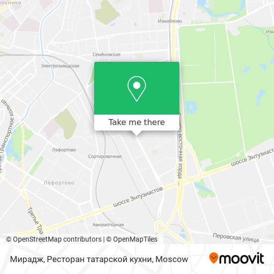 Мирадж, Ресторан татарской кухни map