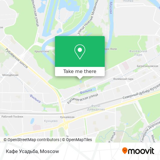 Кафе  Усадьба map
