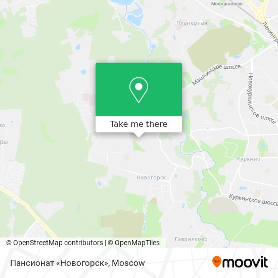 Пансионат «Новогорск» map