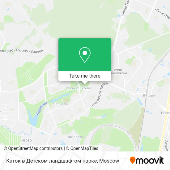 Каток в Детском ландшафтом парке map