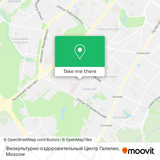 Физкультурно-оздоровительный Центр  Галилео map