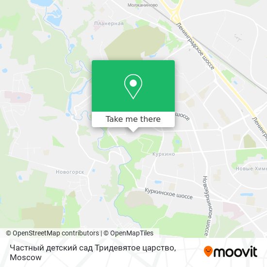 Частный детский сад Тридевятое царство map