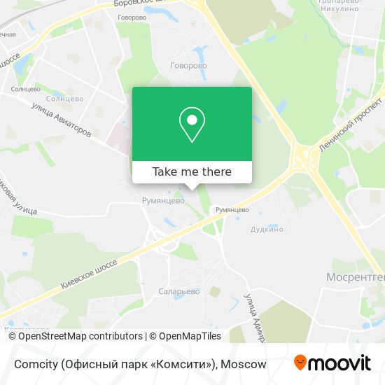 Comcity (Офисный парк «Комсити») map