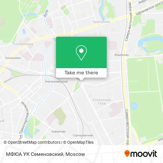 МФЮА УК  Семеновский map