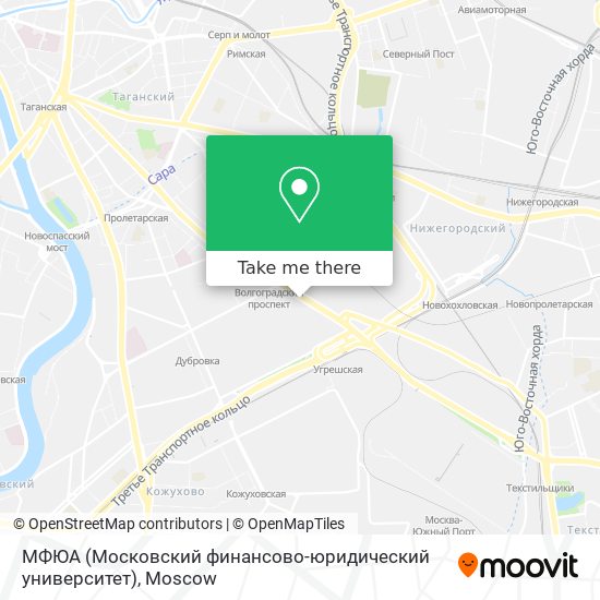 МФЮА (Московский финансово-юридический университет) map