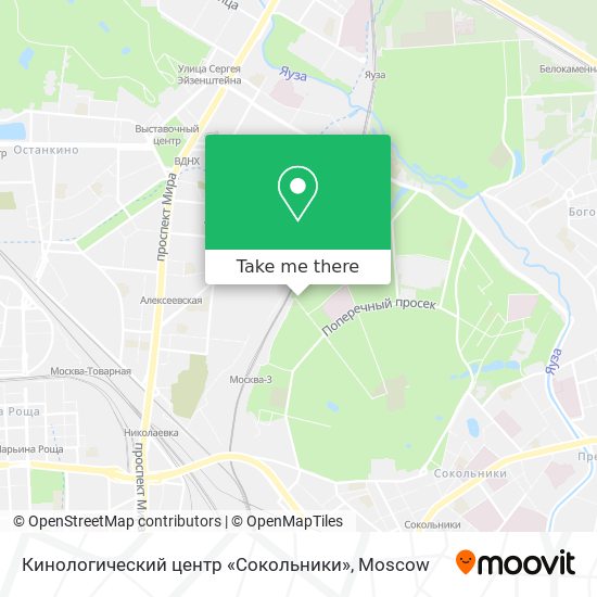 Кинологический центр «Сокольники» map