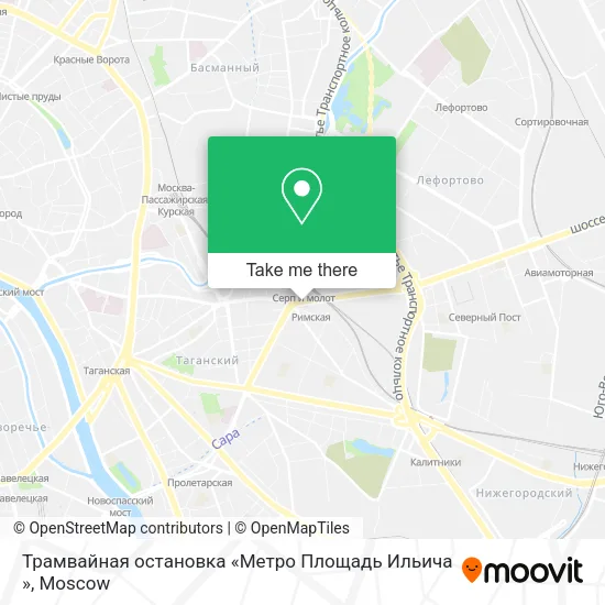 Трамвайная остановка «Метро  Площадь Ильича » map