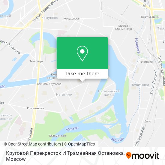 Круговой Перекресток И Трамвайная Остановка map