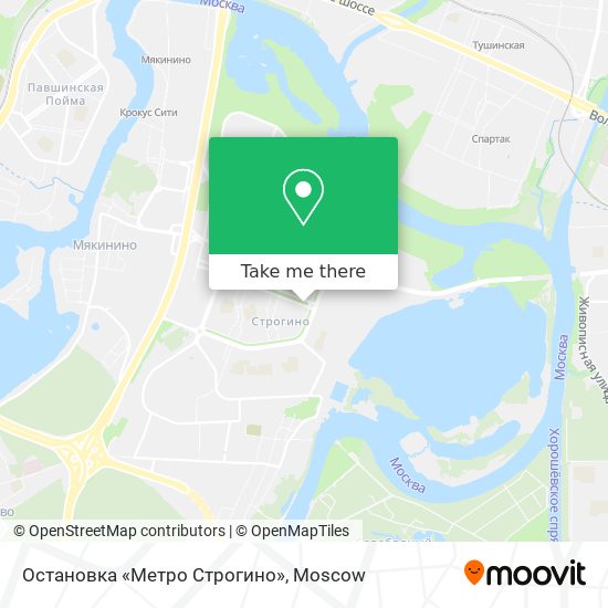 Остановка «Метро Строгино» map