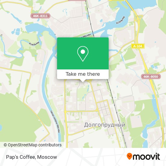 Pap's Coffee map
