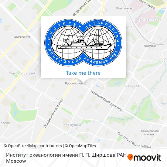 Институт океанологии имени П. П. Ширшова РАН map