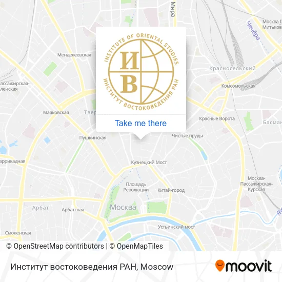 Институт востоковедения РАН map