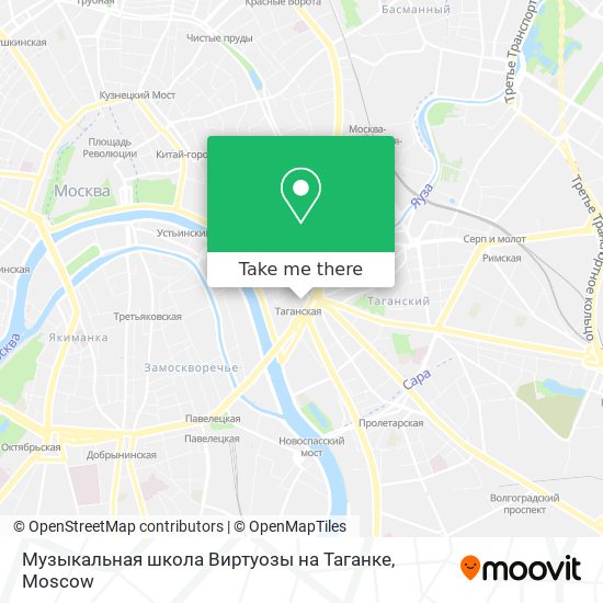 Музыкальная школа  Виртуозы на Таганке map