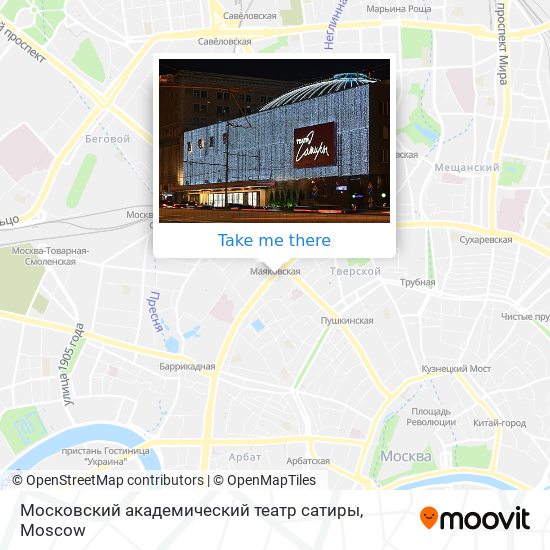 Московский академический театр сатиры map