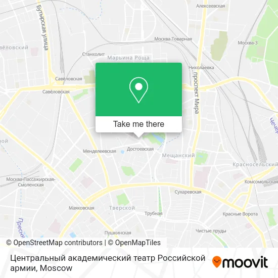 Центральный академический театр Российской армии map