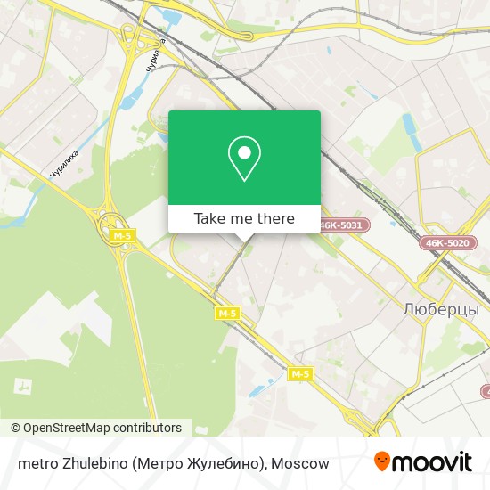metro Zhulebino (Метро Жулебино) map