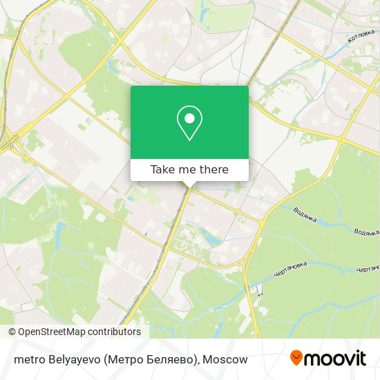 metro Belyayevo (Метро Беляево) map