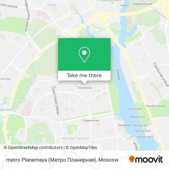 metro Planernaya (Метро Планерная) map