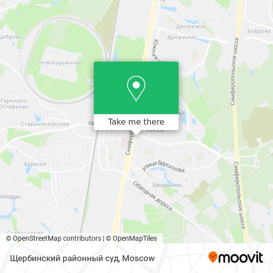 Щербинский районный суд map