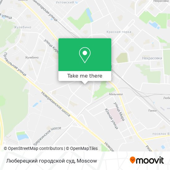 Люберецкий городской суд map