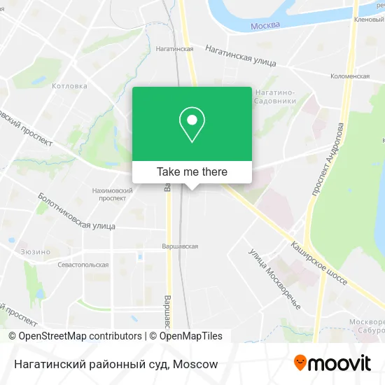 Нагатинский районный суд map