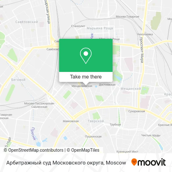 Арбитражный суд Московского округа map