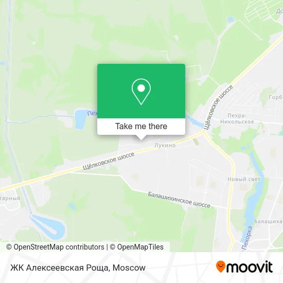 ЖК  Алексеевская  Роща map
