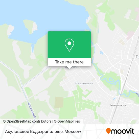 Акуловское Водохранилеще map