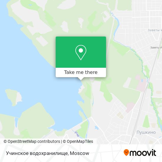 Учинское водохранилище map