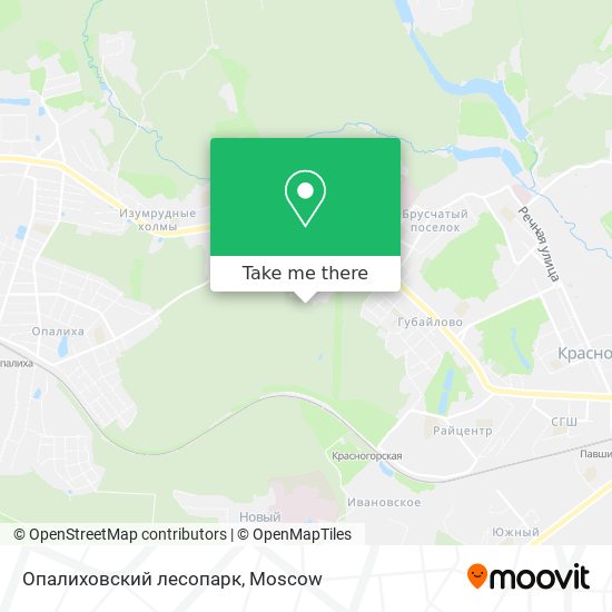 Опалиховский лесопарк map