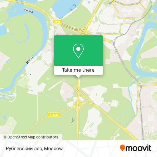 Рублёвский лес map