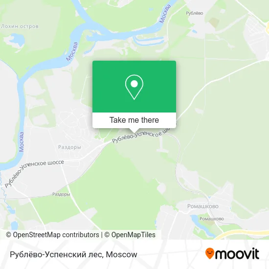 Рублёво-Успенский лес map