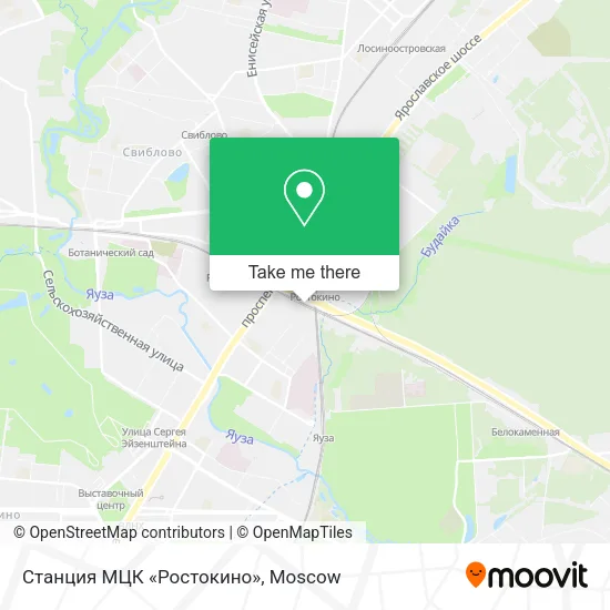 Станция МЦК «Ростокино» map