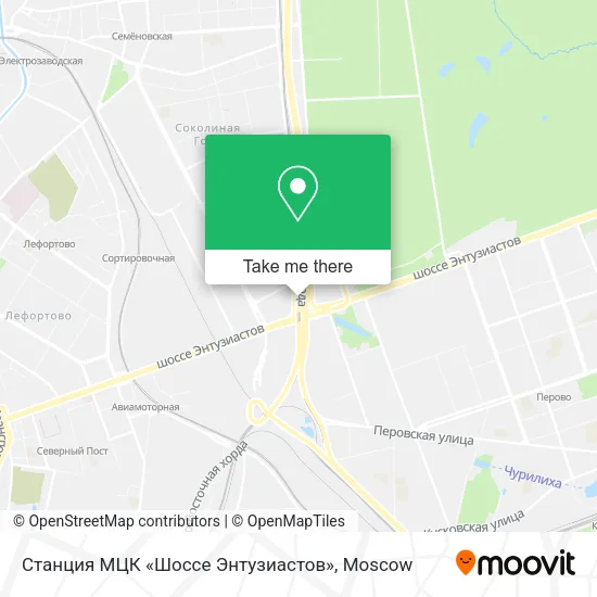 Станция МЦК «Шоссе Энтузиастов» map