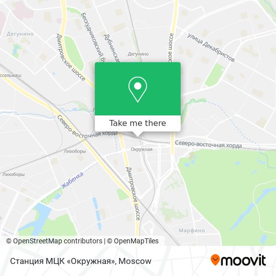 Станция МЦК «Окружная» map