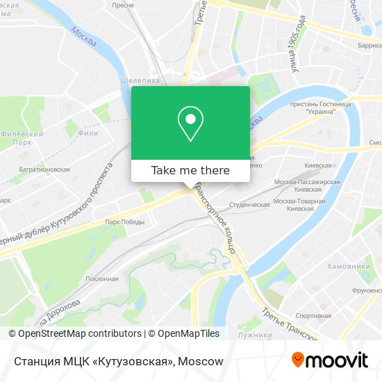 Станция МЦК «Кутузовская» map
